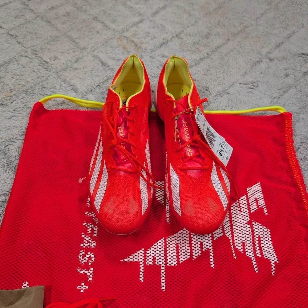 Adidas X Crazyfast + SG Solar Red Soccer Cleats Mens 6.5 Womens 7.5 IF0646 NEW